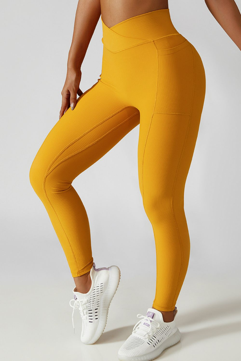 Basic Bae Crossover Waist Active Leggings-Angel Casuals