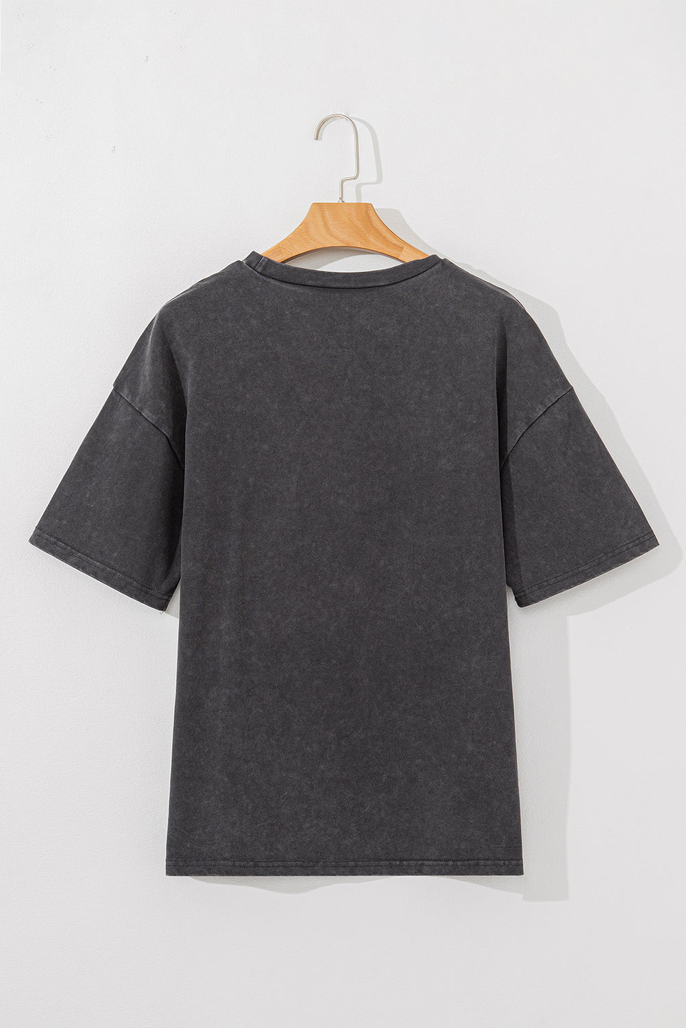 Cheetah Mineral Wash Round Neck Half Sleeve T-Shirt-Angel Casuals