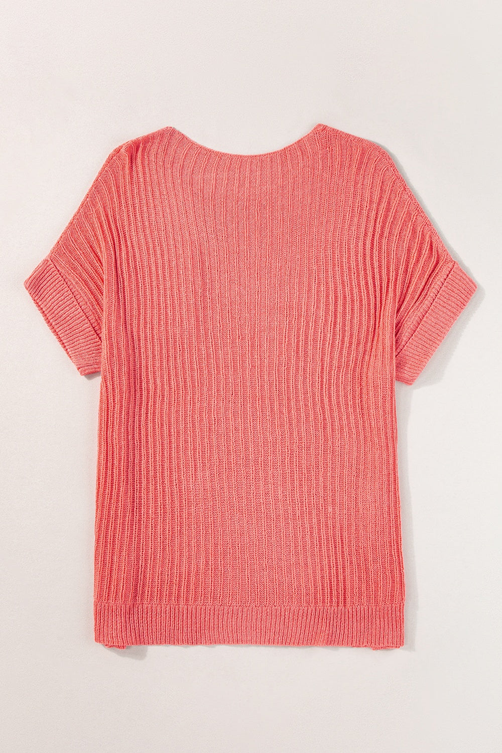 Round Neck Half Sleeve Knit Top-Angel Casuals