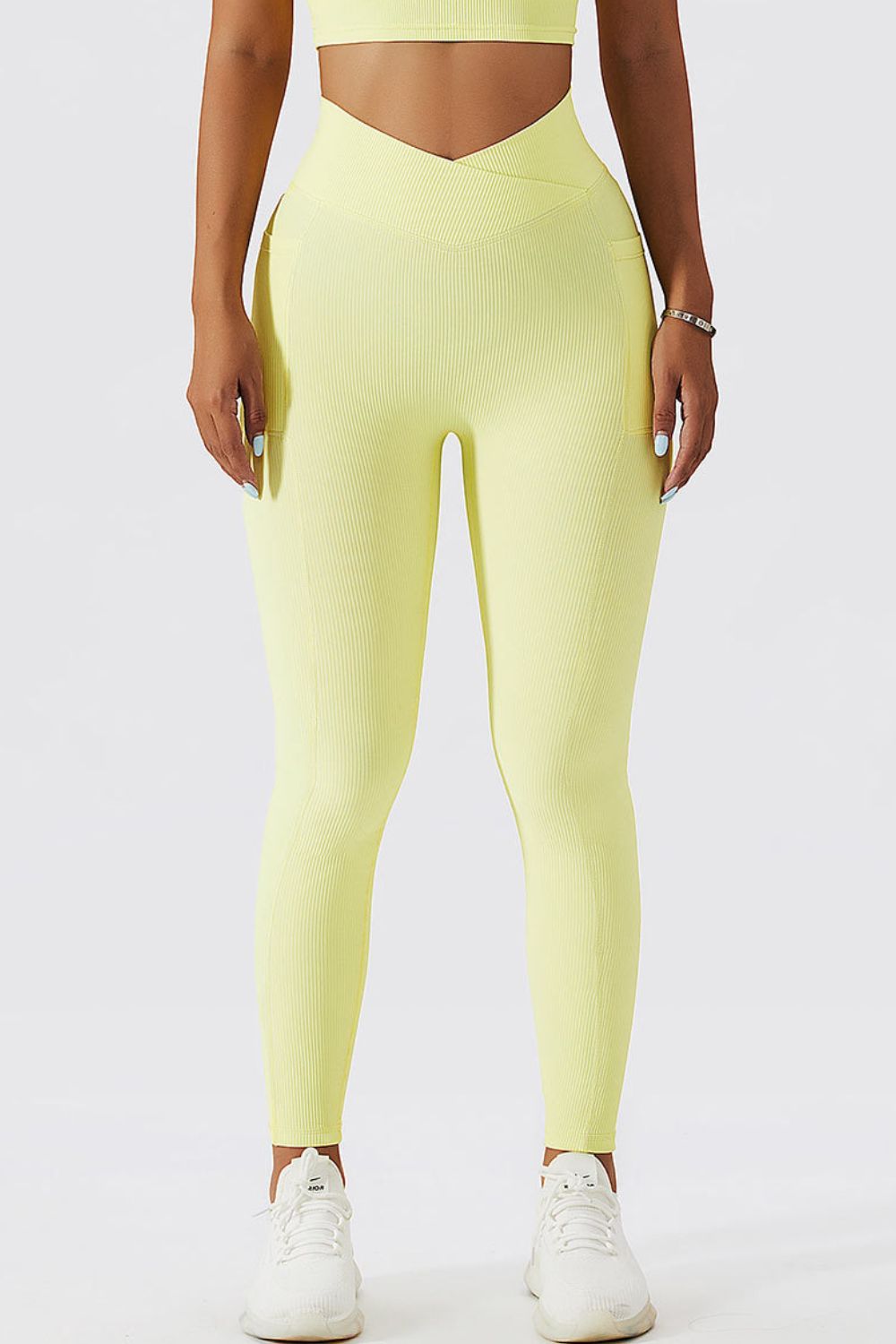 Basic Bae Crossover Waist Active Leggings-Angel Casuals