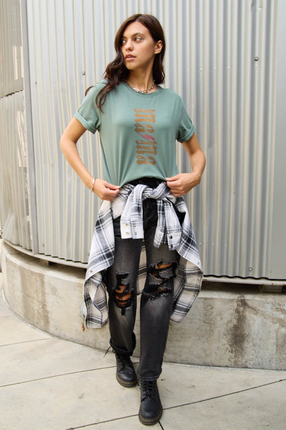 Simply Love Full Size MAMA Short Sleeve T-Shirt-Angel Casuals