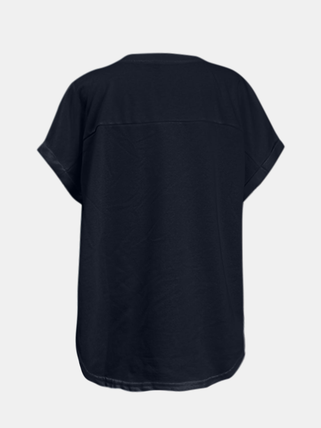 Sequin Round Neck Short Sleeve T-Shirt-Angel Casuals