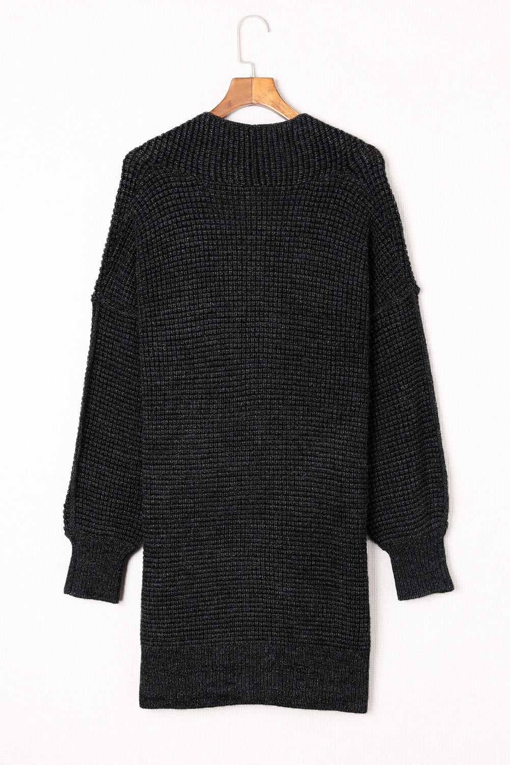 Woven Right Heathered Open Front Longline Cardigan-Angel Casuals