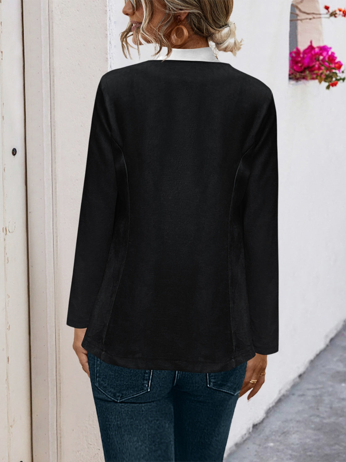 Open Front Long Sleeve Cardigan-Angel Casuals