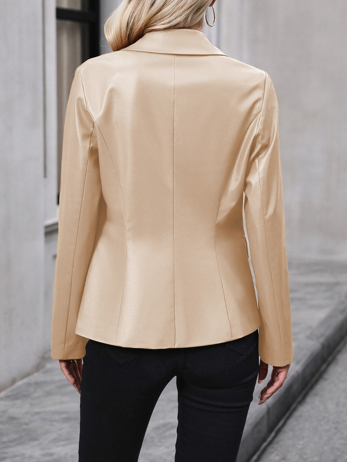 Ivy Lane Button Up Collared Neck Blazer-Angel Casuals