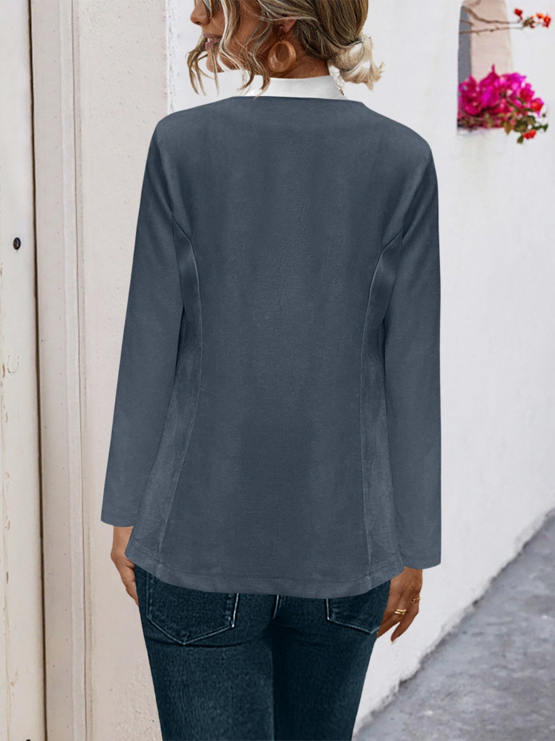 Open Front Long Sleeve Cardigan-Angel Casuals