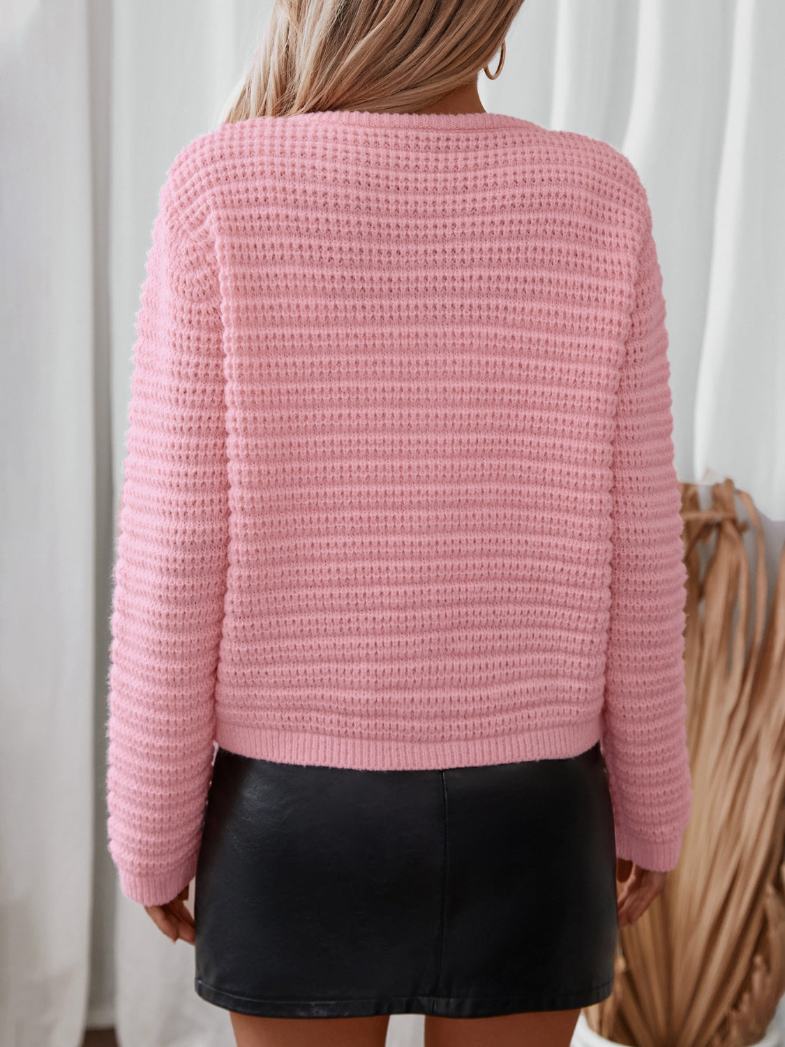 BUtton Up Long Sleeve Cardigan-Angel Casuals