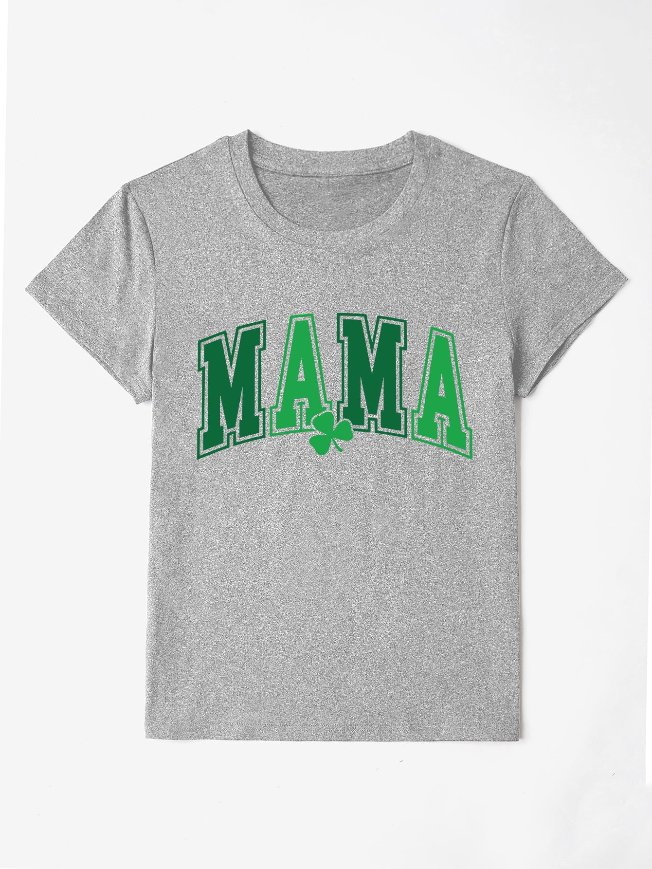 MAMA Round Neck Short Sleeve T-Shirt-Angel Casuals