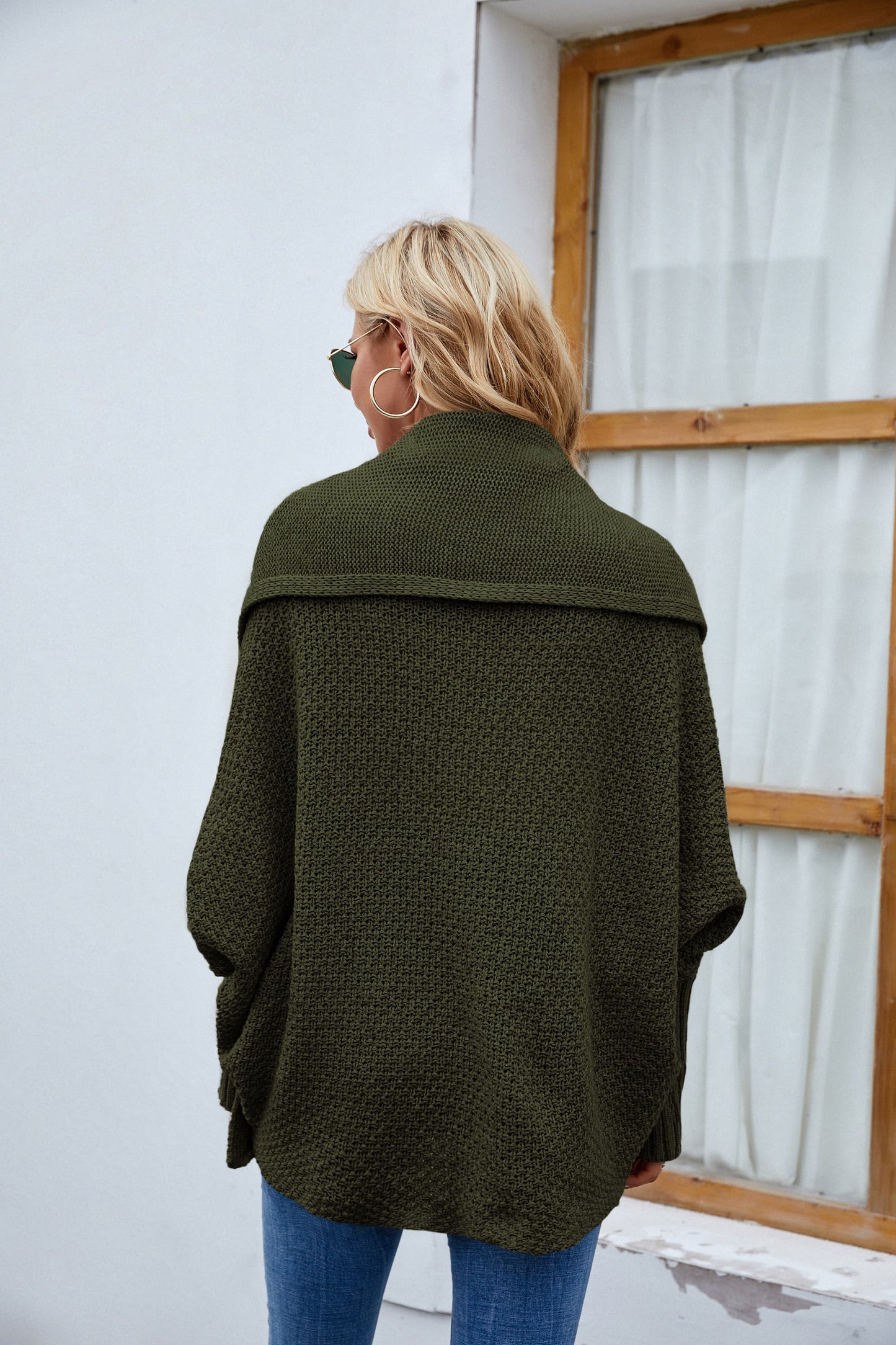 Open Front Long Sleeve Cardigan-Angel Casuals