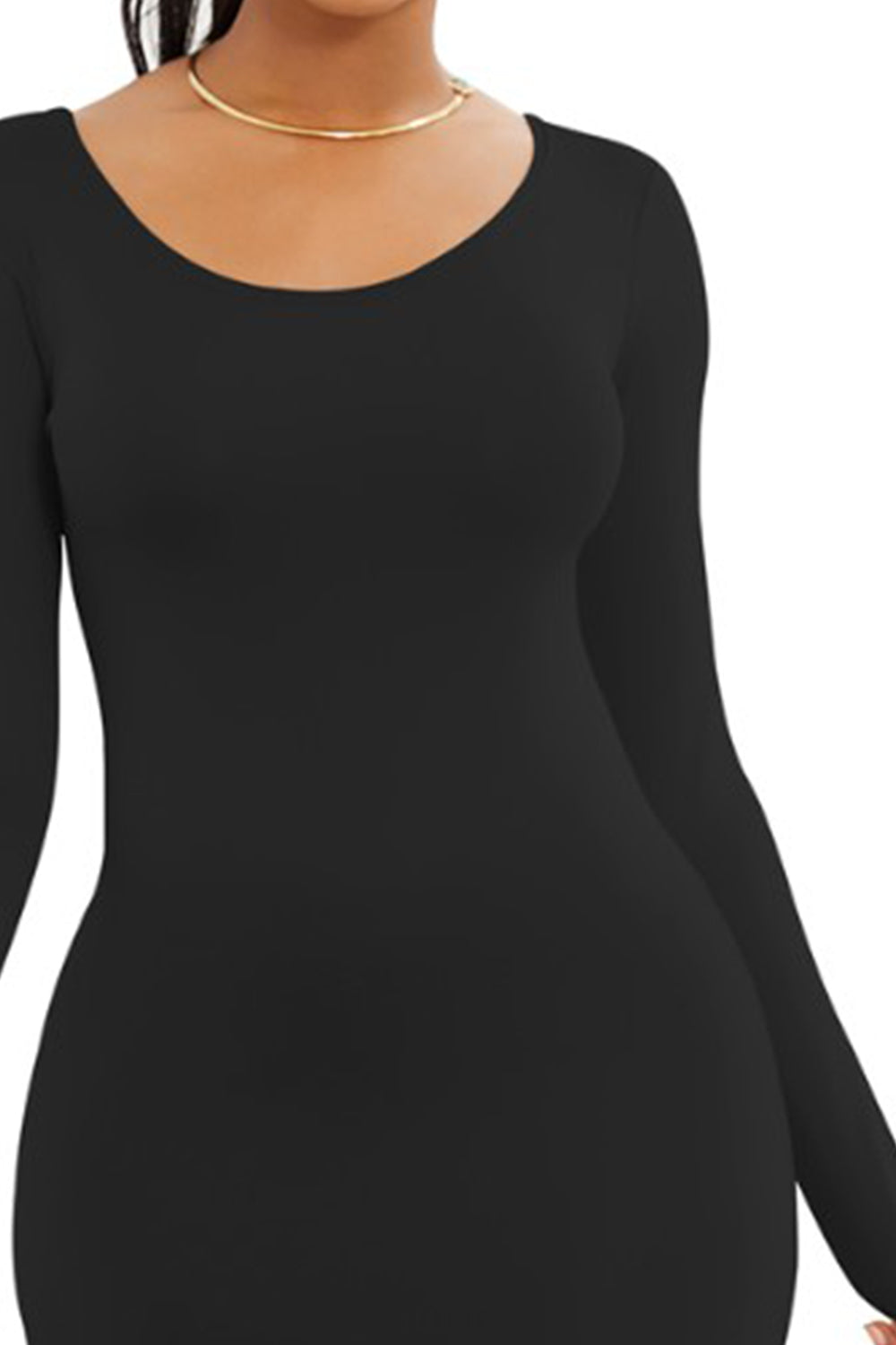 Round Neck Long Sleeve Maxi Wrap Dress-Angel Casuals