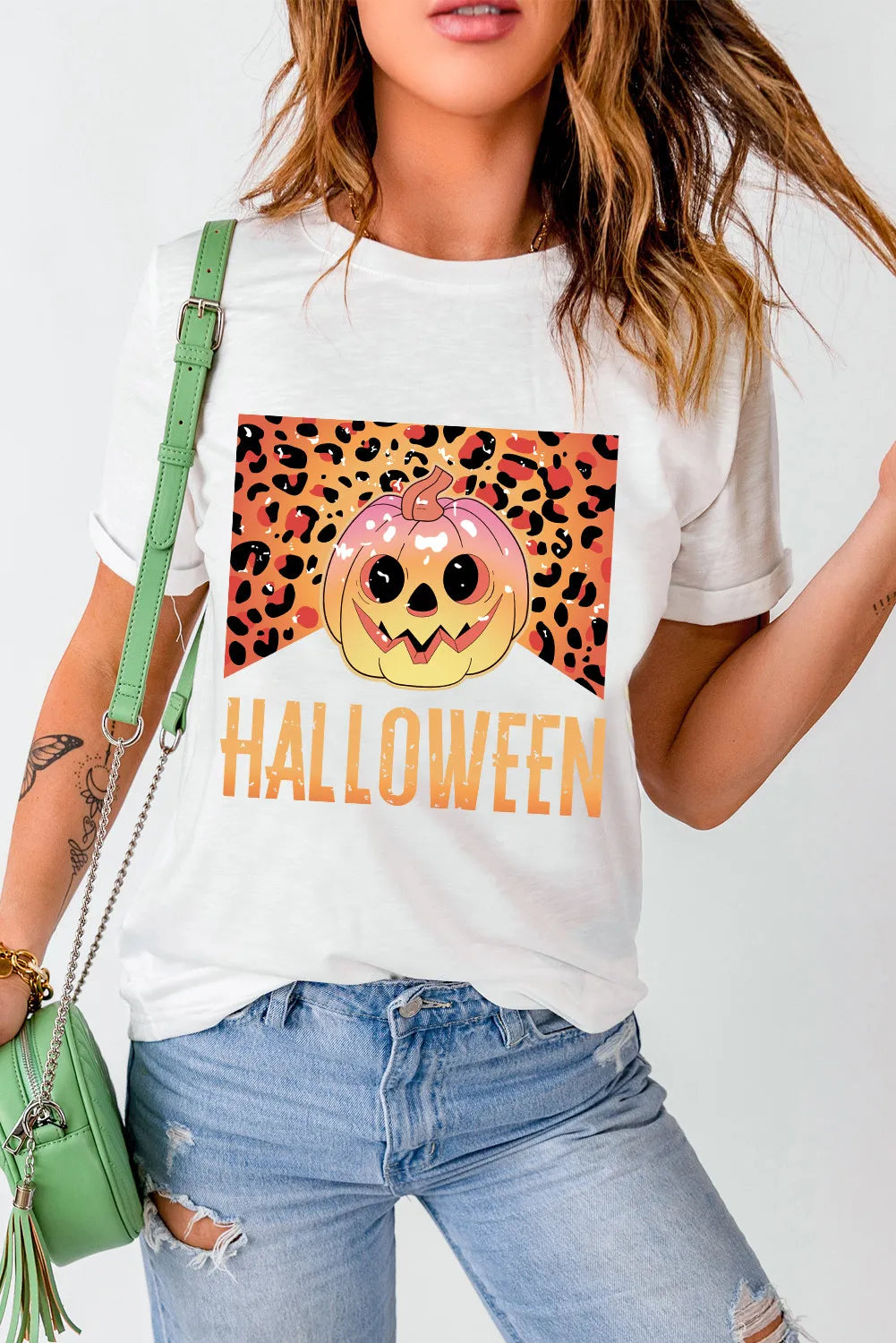 Graphic Round Neck Short Sleeve T-Shirt-Angel Casuals