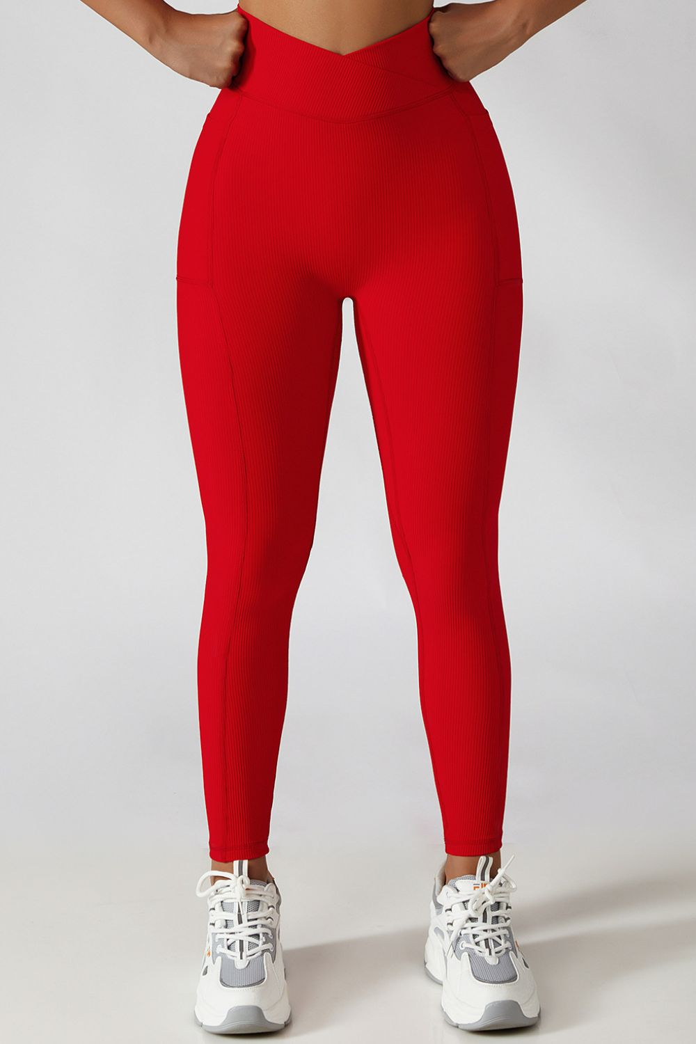 Basic Bae Crossover Waist Active Leggings-Angel Casuals