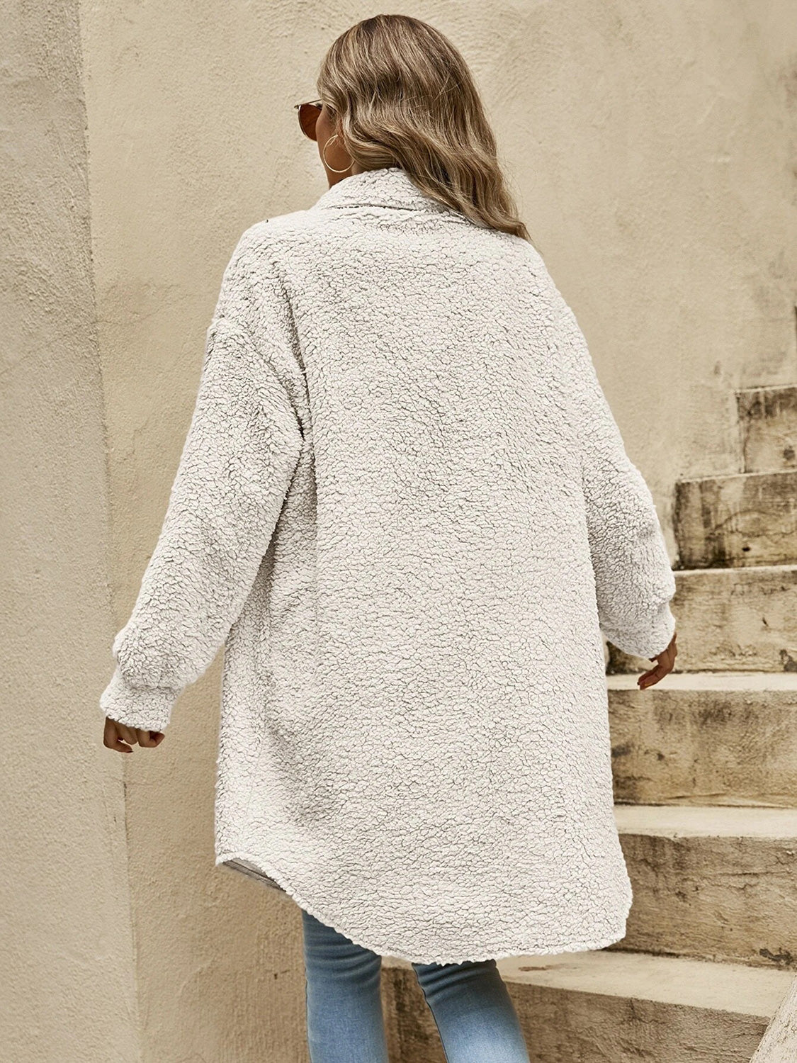 Collared Button Down Coat-Angel Casuals