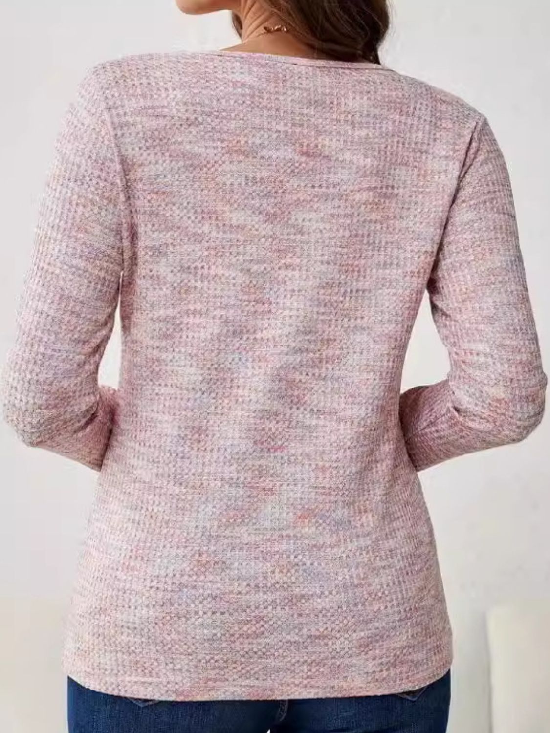 V-Neck Long Sleeve T-Shirt-Angel Casuals