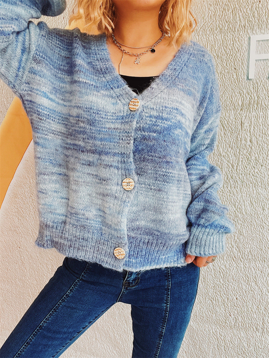 Button Up Long Sleeve Cardigan-Angel Casuals