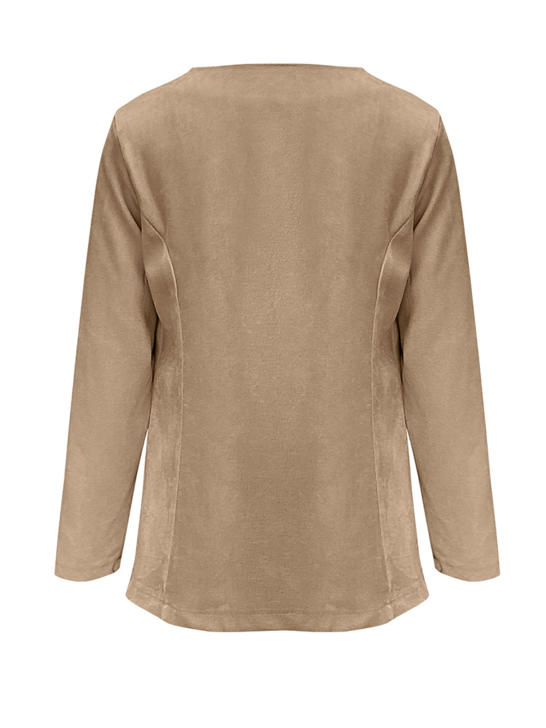Open Front Long Sleeve Cardigan-Angel Casuals