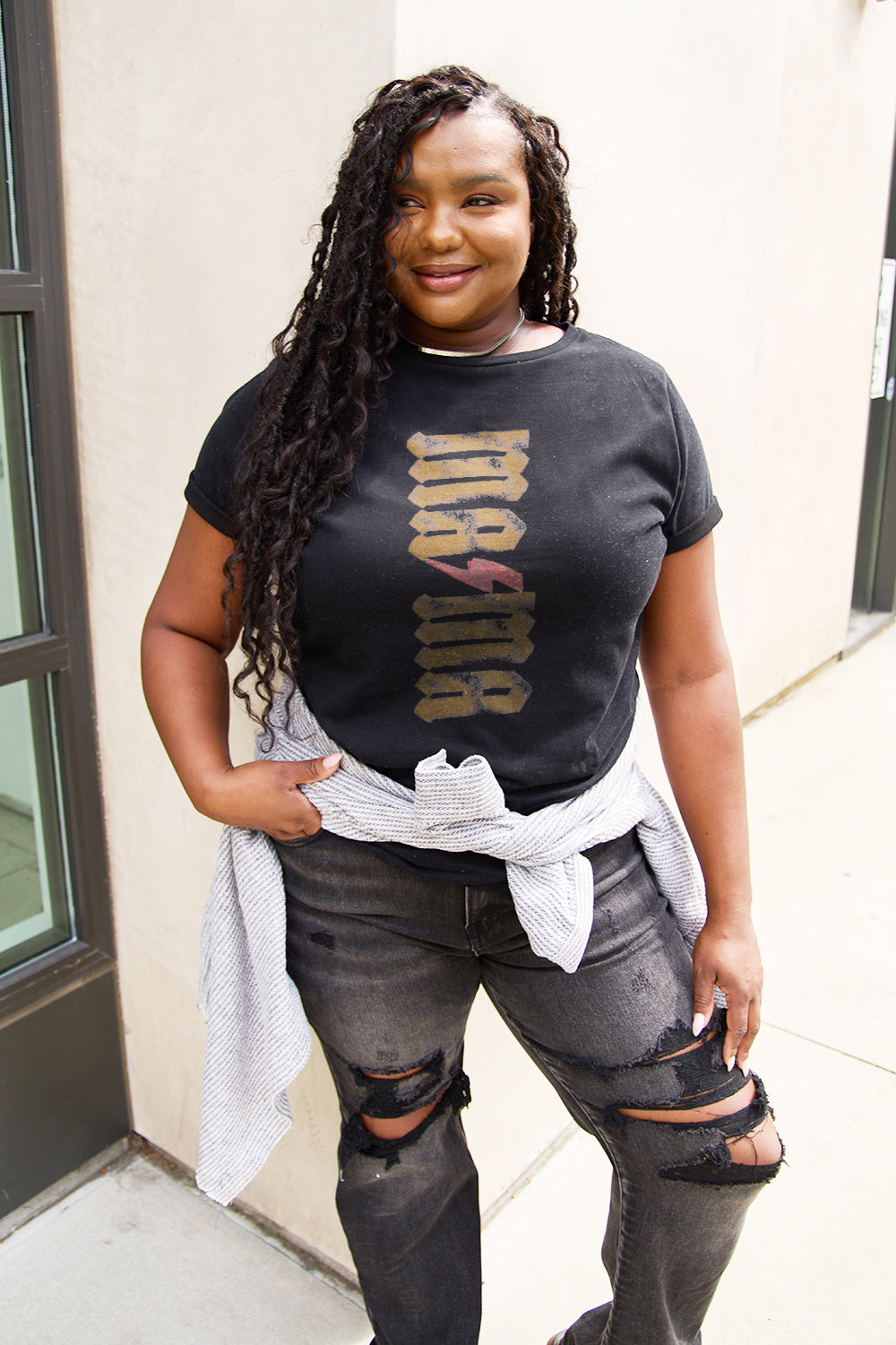 Simply Love Full Size MAMA Short Sleeve T-Shirt-Angel Casuals