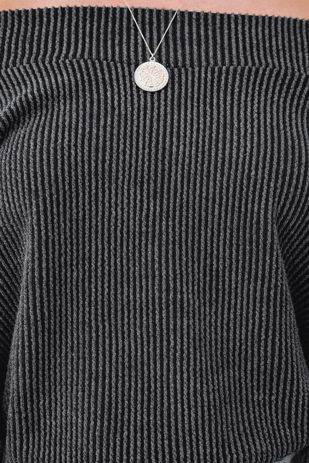 Off-Shoulder Long Sleeve Top-Angel Casuals