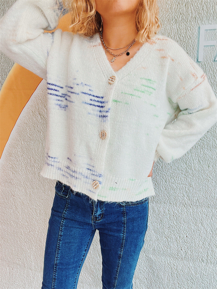 Button Up Long Sleeve Cardigan-Angel Casuals