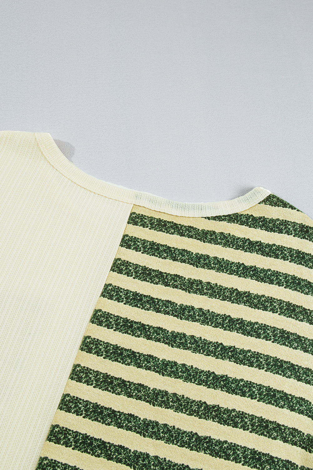 Striped Round Neck Long Sleeve Top-Angel Casuals