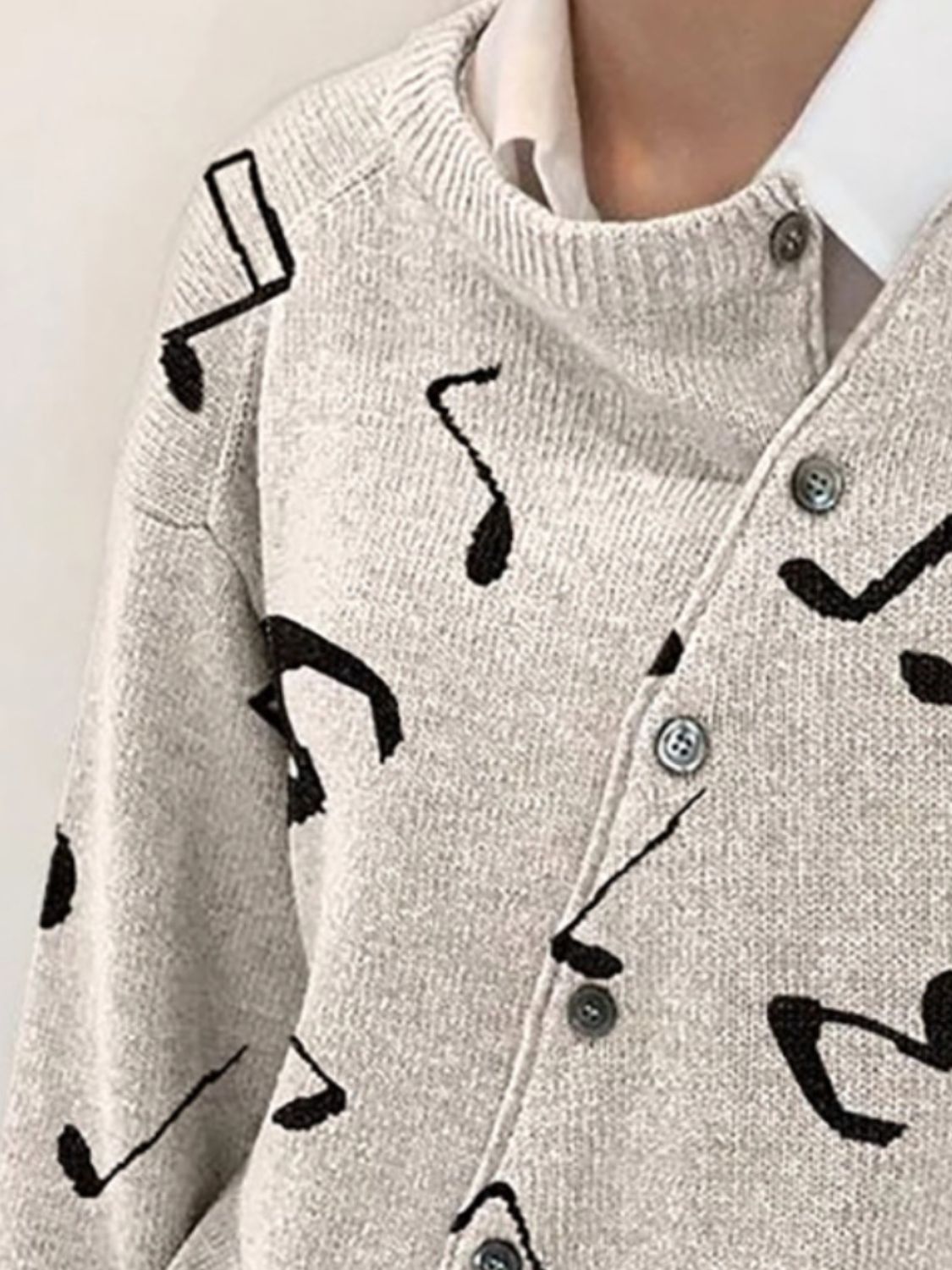 Dropped Shoulder Buttoned Cardigan-Angel Casuals