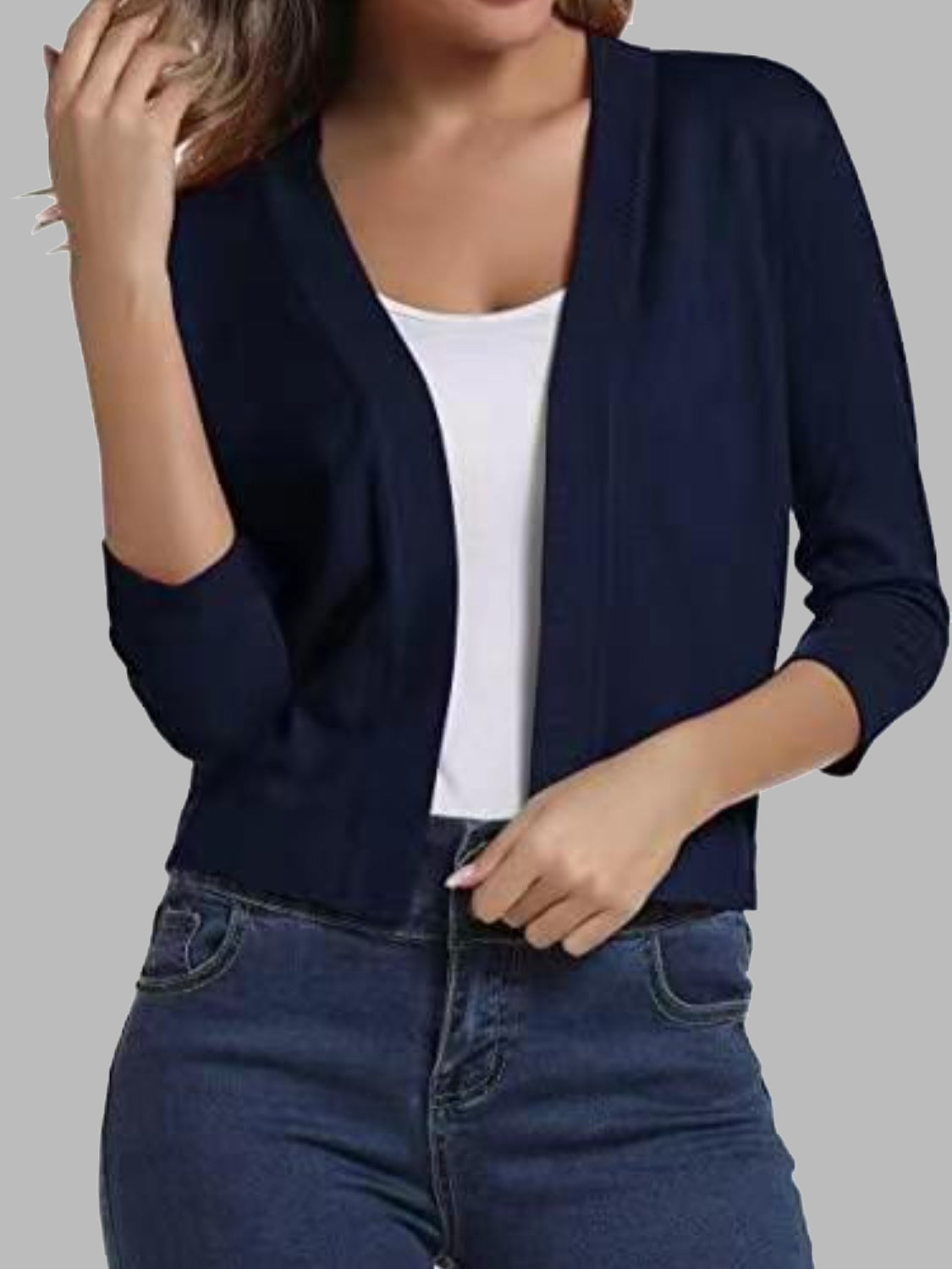 Open Front Cardigan-Angel Casuals