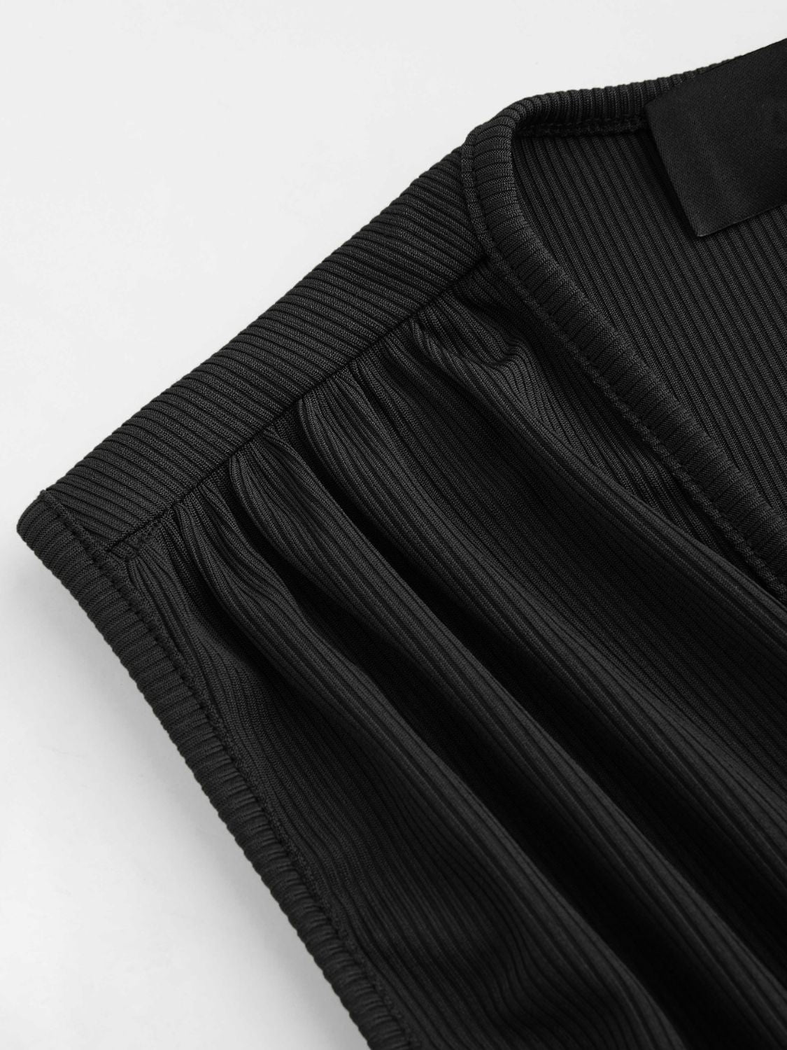 Ruched Plunge Sleeveless Romper-Angel Casuals