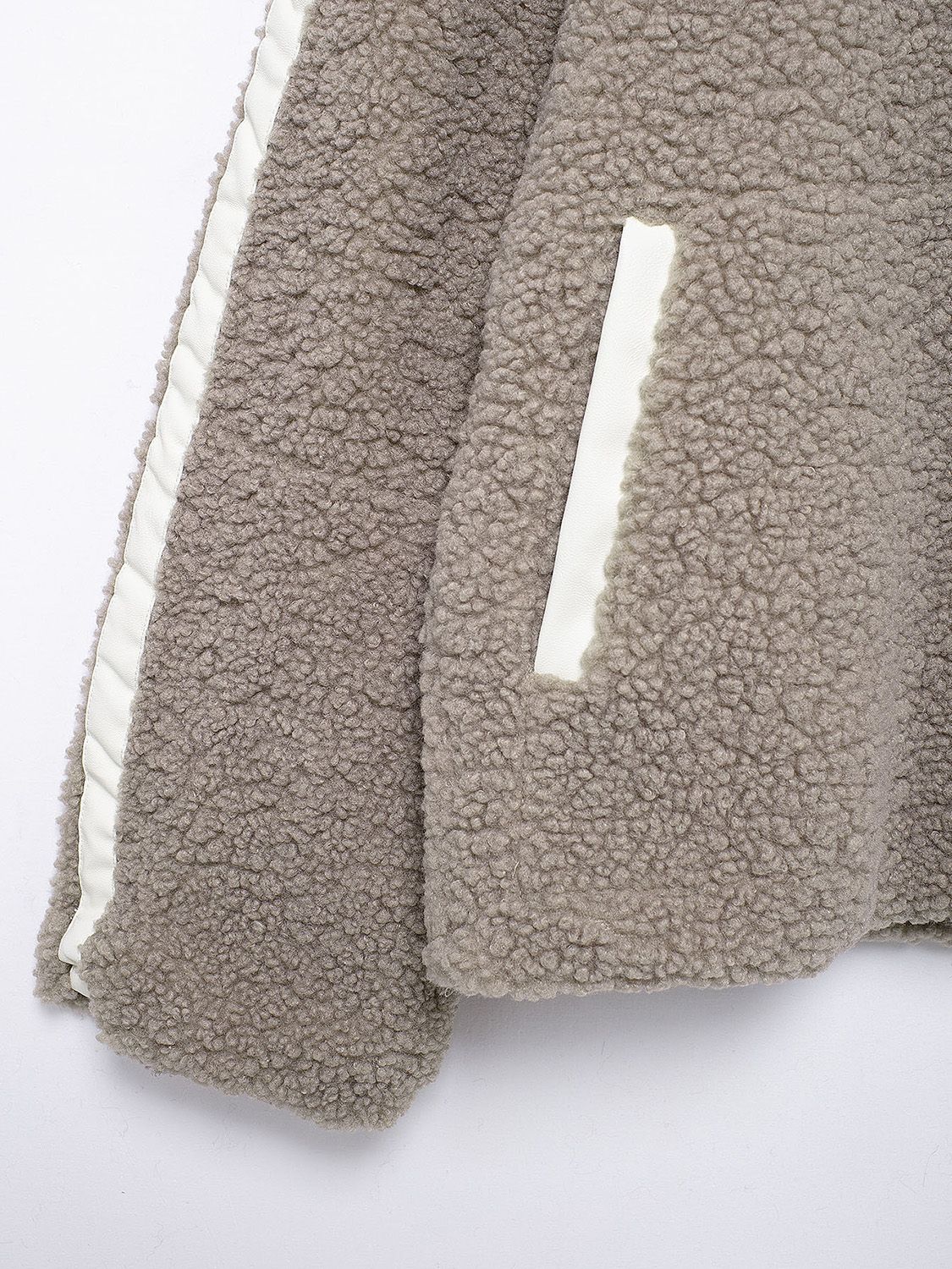 Zip Up Turtleneck Long Sleeve Plush Jacket-Angel Casuals