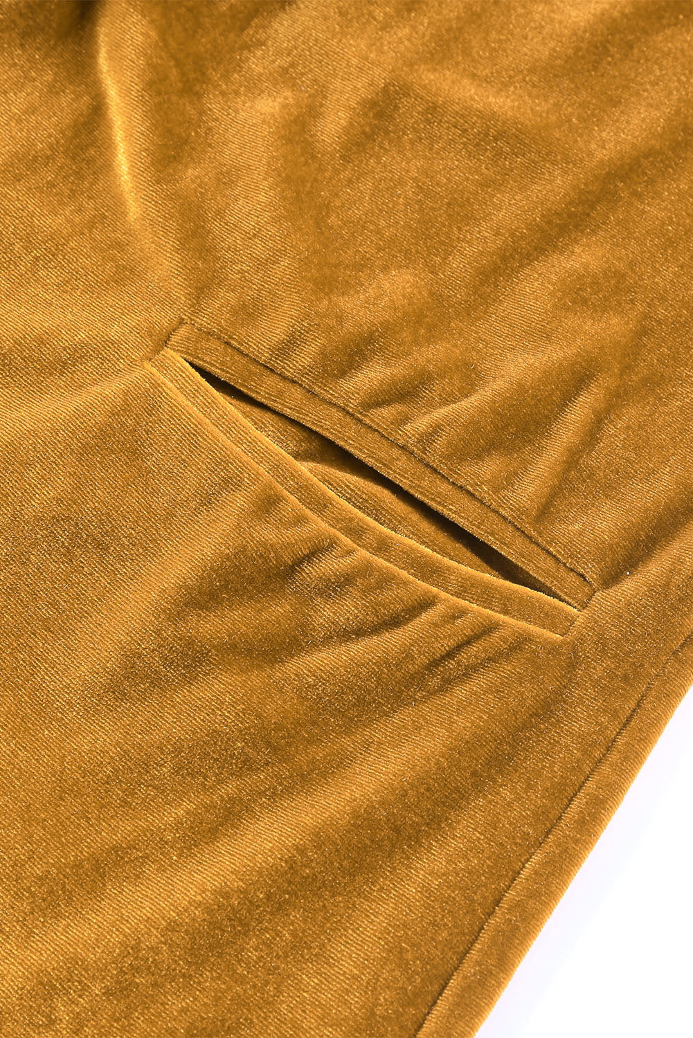 Collared Neck Longline Velvet Cardigan with Pockets-Angel Casuals