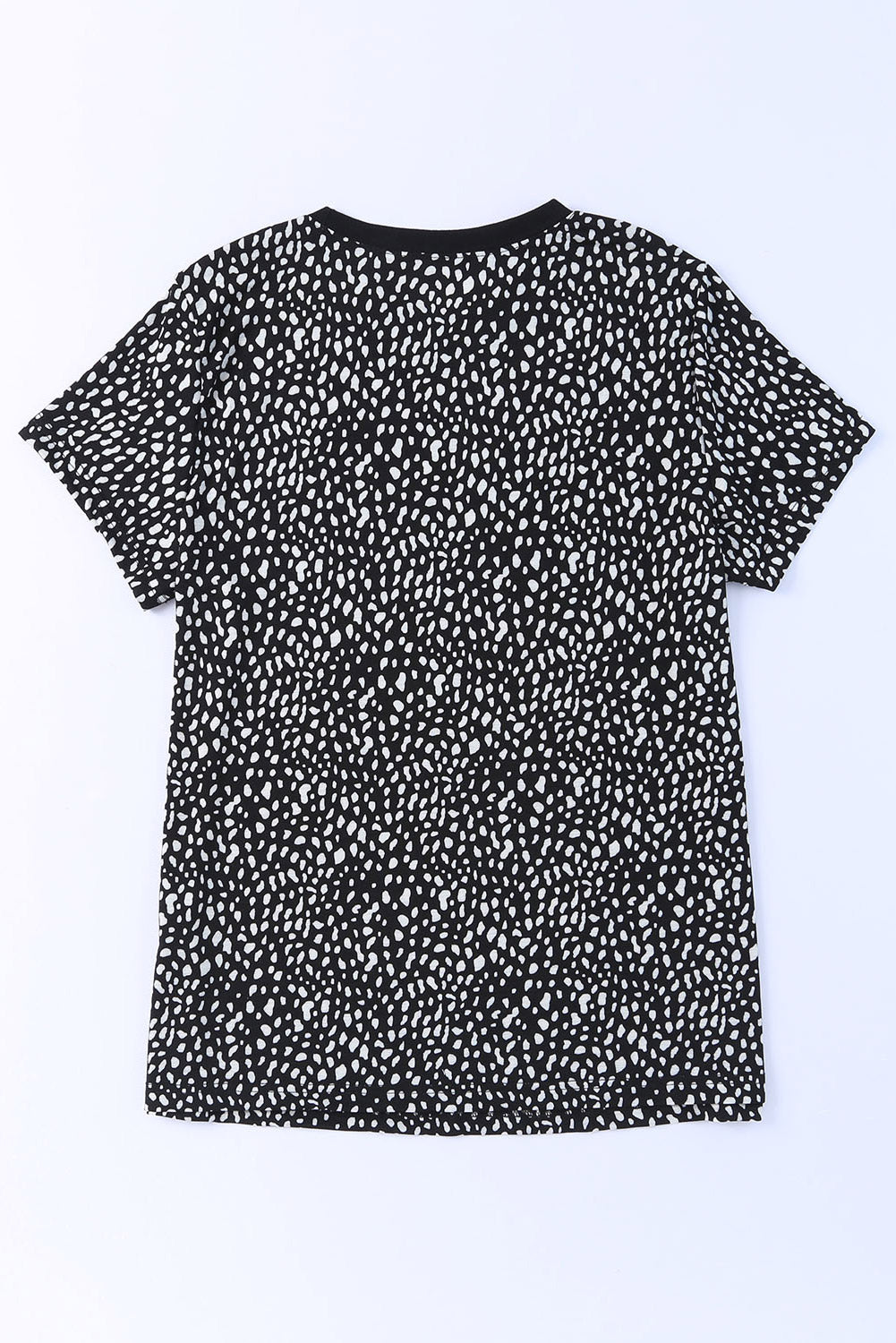 Animal Print Round Neck Short Sleeve T-Shirt-Angel Casuals