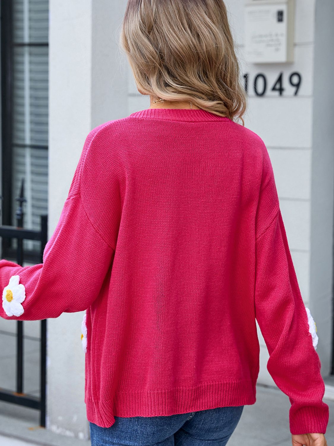 Angel Wings Crochet Flower Button Up Cardigan-Angel Casuals