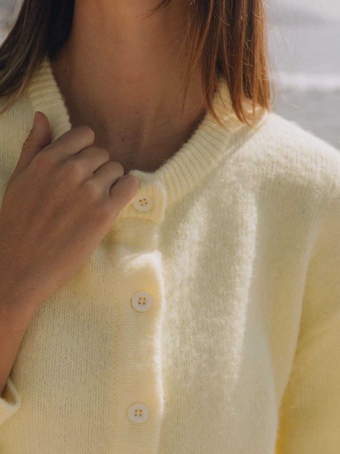 Button Down Long Sleeve Cardigan-Angel Casuals