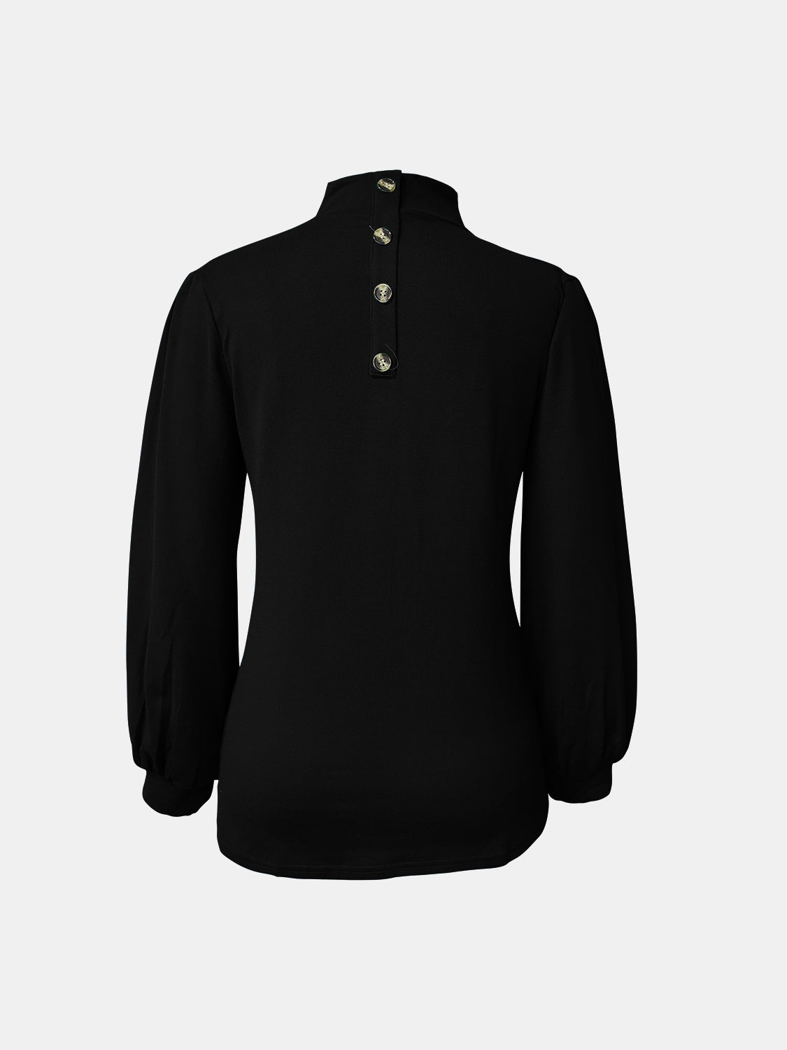 Full Size Mock Neck Long Sleeve T-Shirt-Angel Casuals
