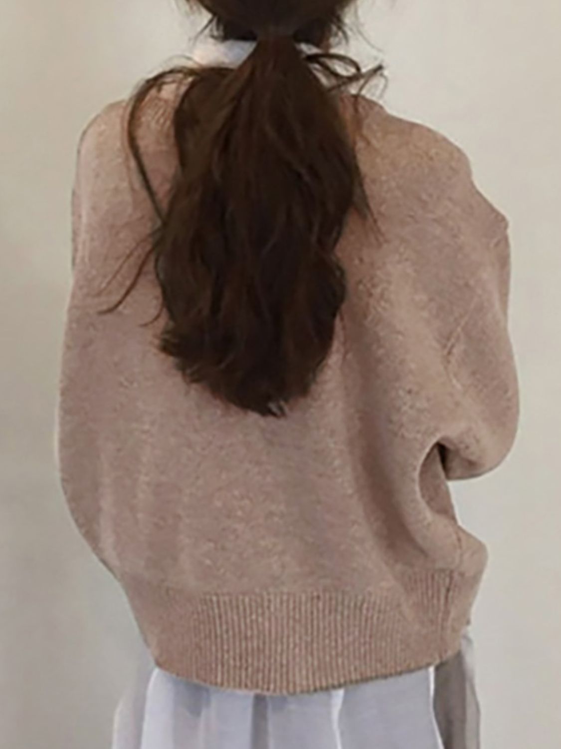 Dropped Shoulder Buttoned Cardigan-Angel Casuals