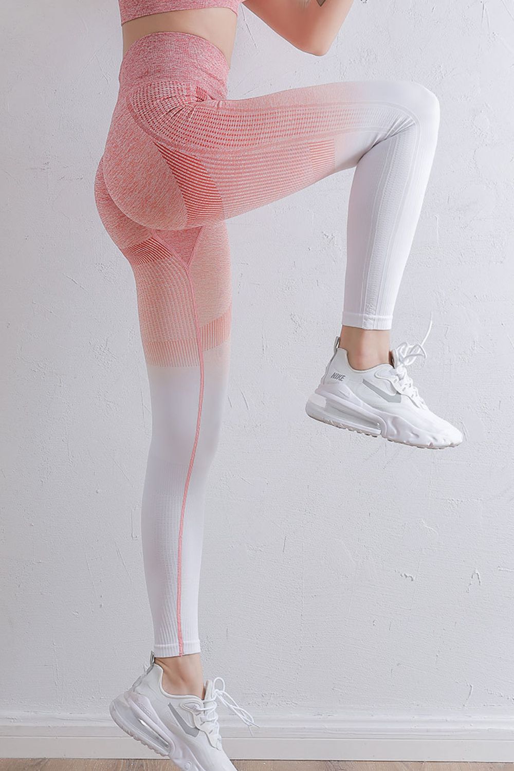 Gradient High Waist Sports Leggings-Angel Casuals
