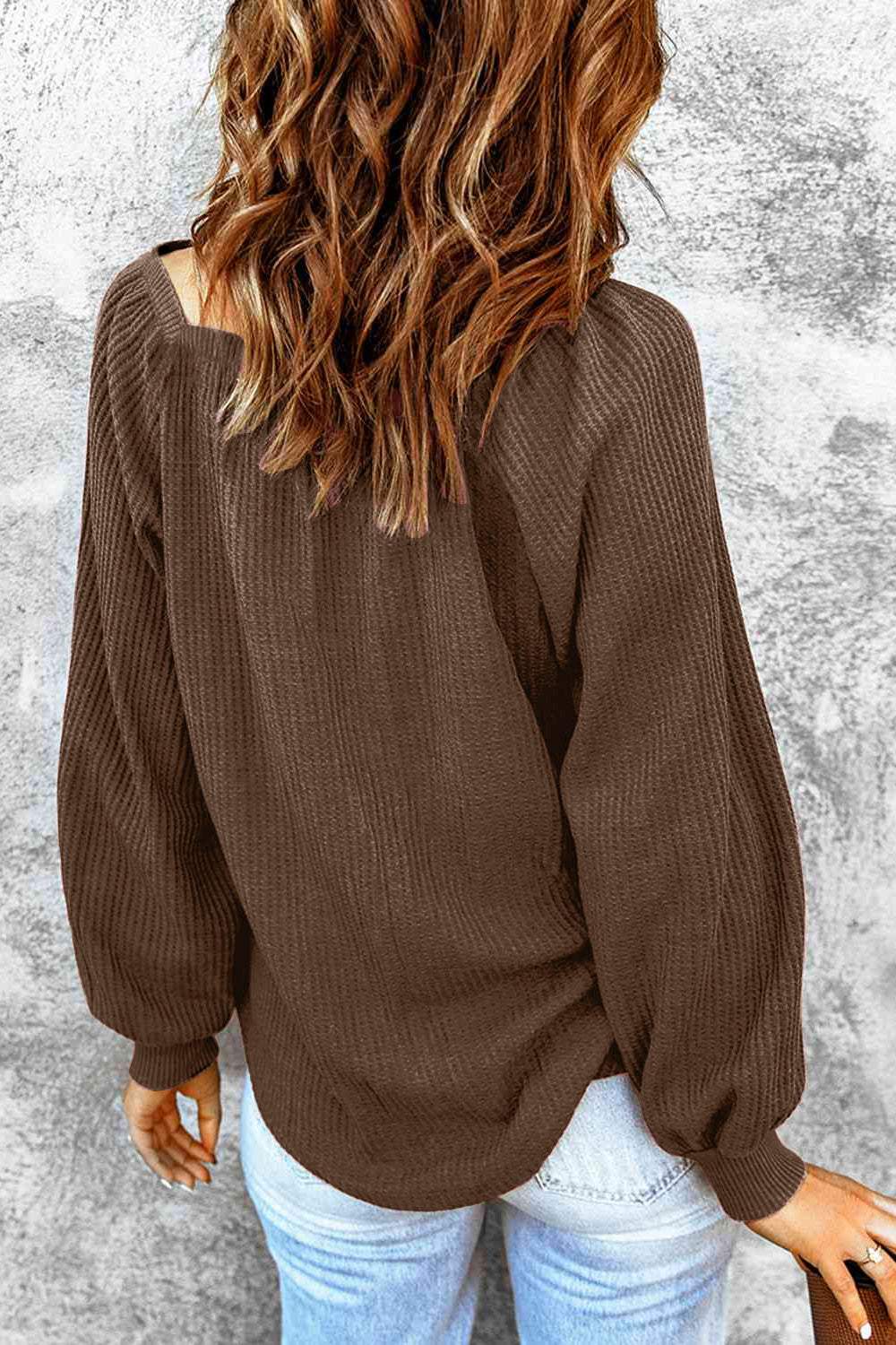 Square Neck Raglan Sleeve T-Shirt-Angel Casuals