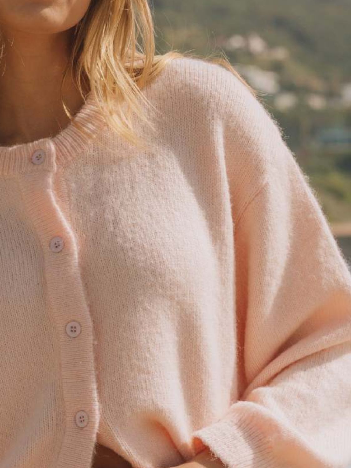 Button Down Long Sleeve Cardigan-Angel Casuals
