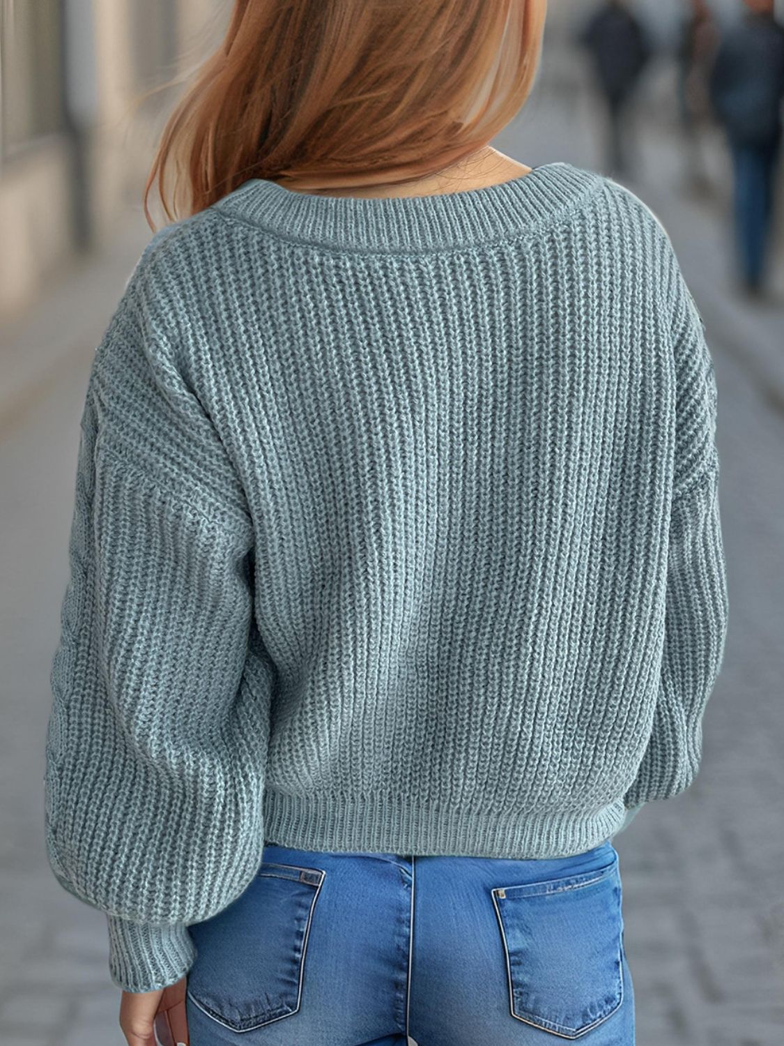 Tied Dropped Shoulder Long Sleeve Cardigan-Angel Casuals