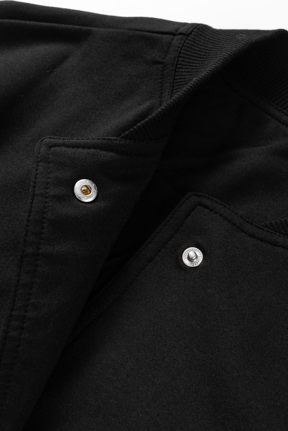 Pocketed Snap Down Long Sleeve Jacket-Angel Casuals
