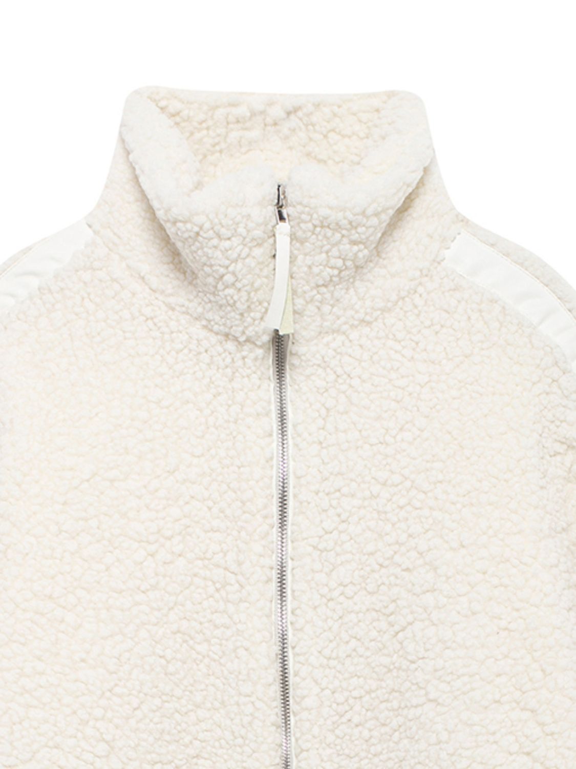 Zip Up Turtleneck Long Sleeve Plush Jacket-Angel Casuals