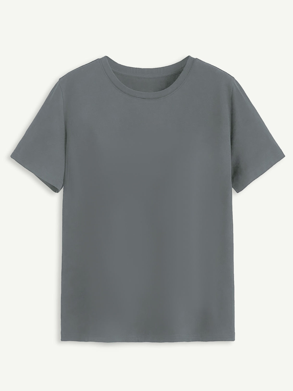 Rose Round Neck Short Sleeve T-Shirt-Angel Casuals