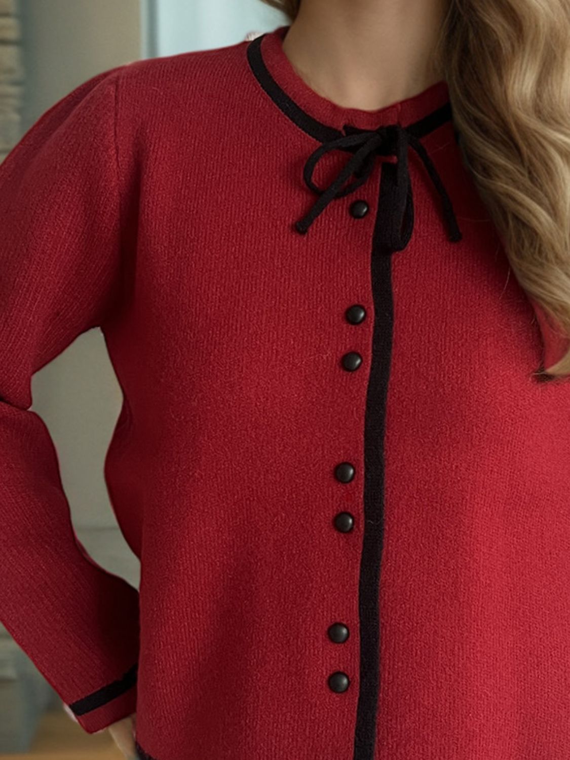 Button Down Long Sleeve Cardigan-Angel Casuals