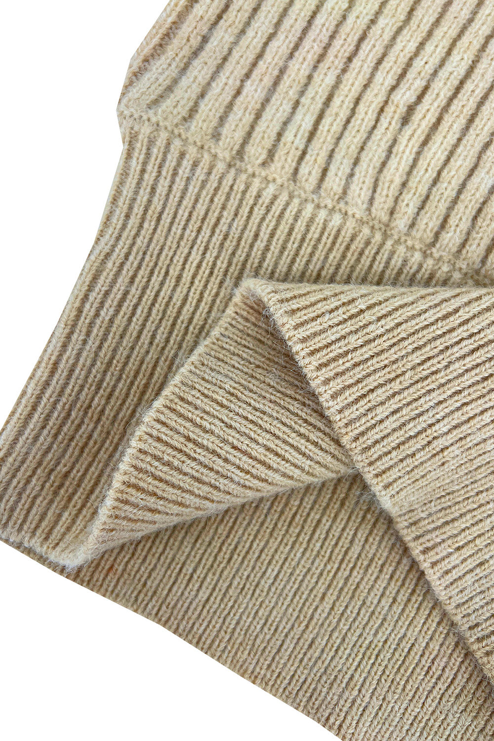 Ribbed Turtleneck Long Sleeve Sweater-Angel Casuals