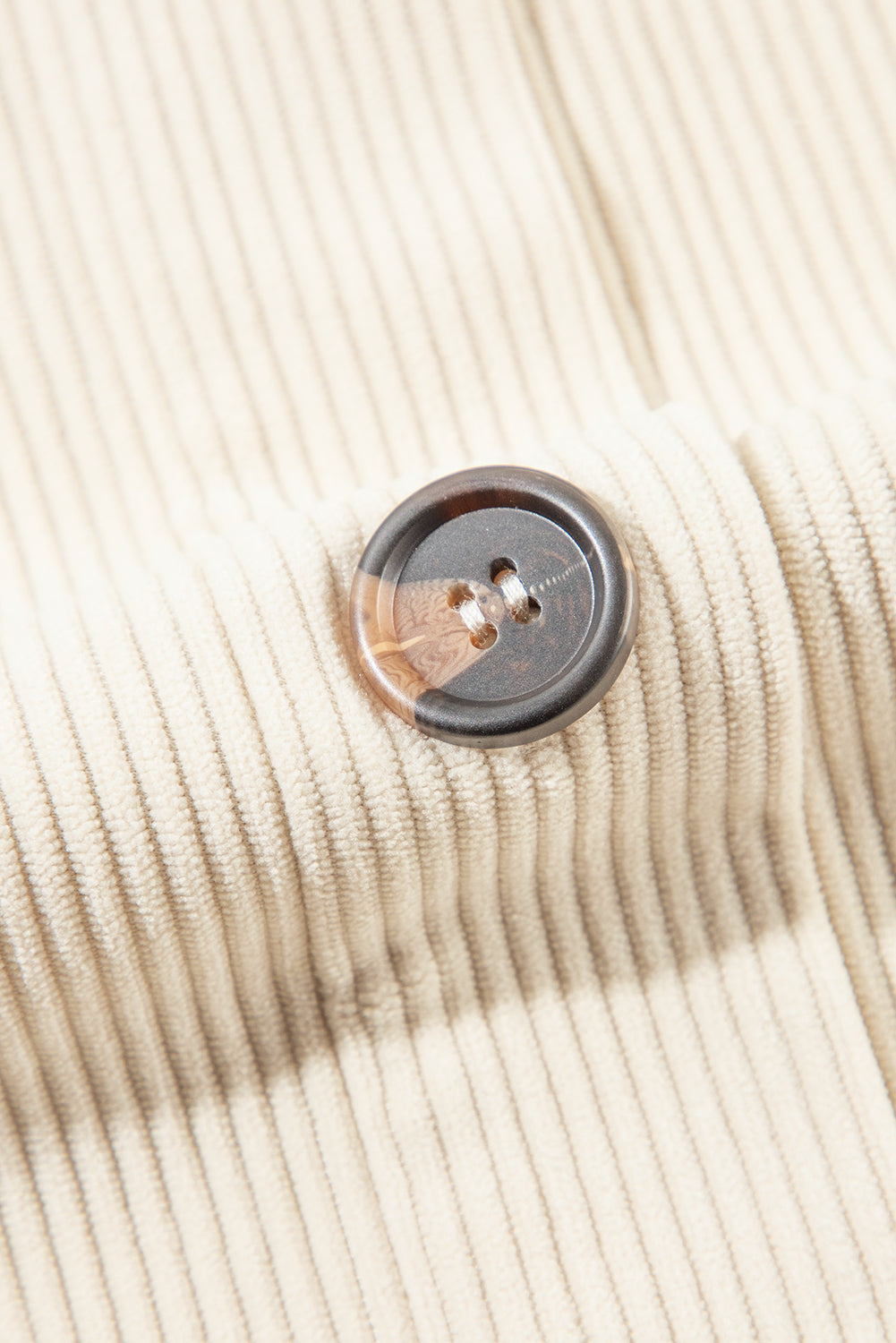 Drawstring Button Up Long Sleeve Hooded Jacket-Angel Casuals