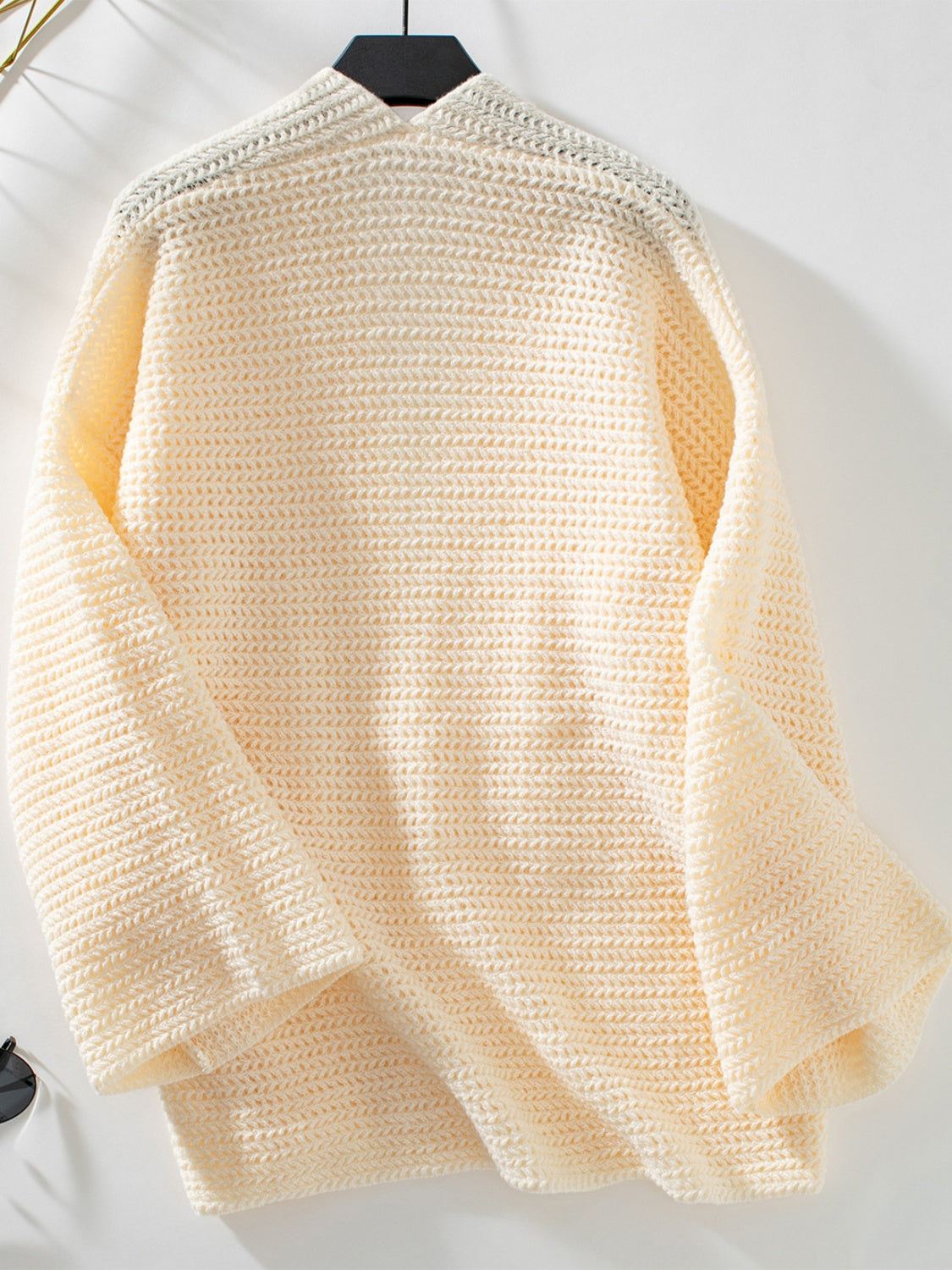 Open Front Long Sleeve Cardigan-Angel Casuals