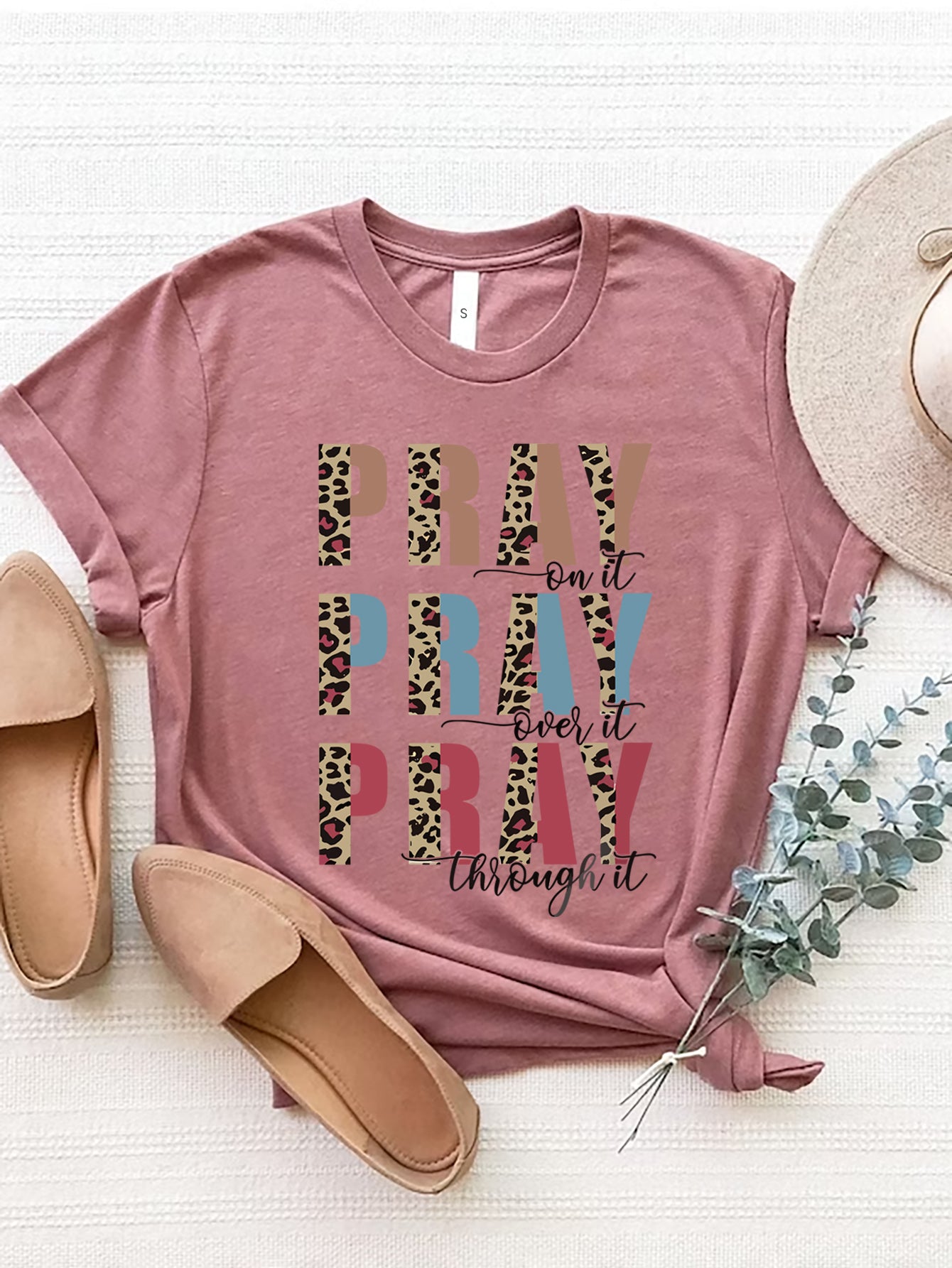 Letter Graphic Round Neck Short Sleeve T-Shirt-Angel Casuals