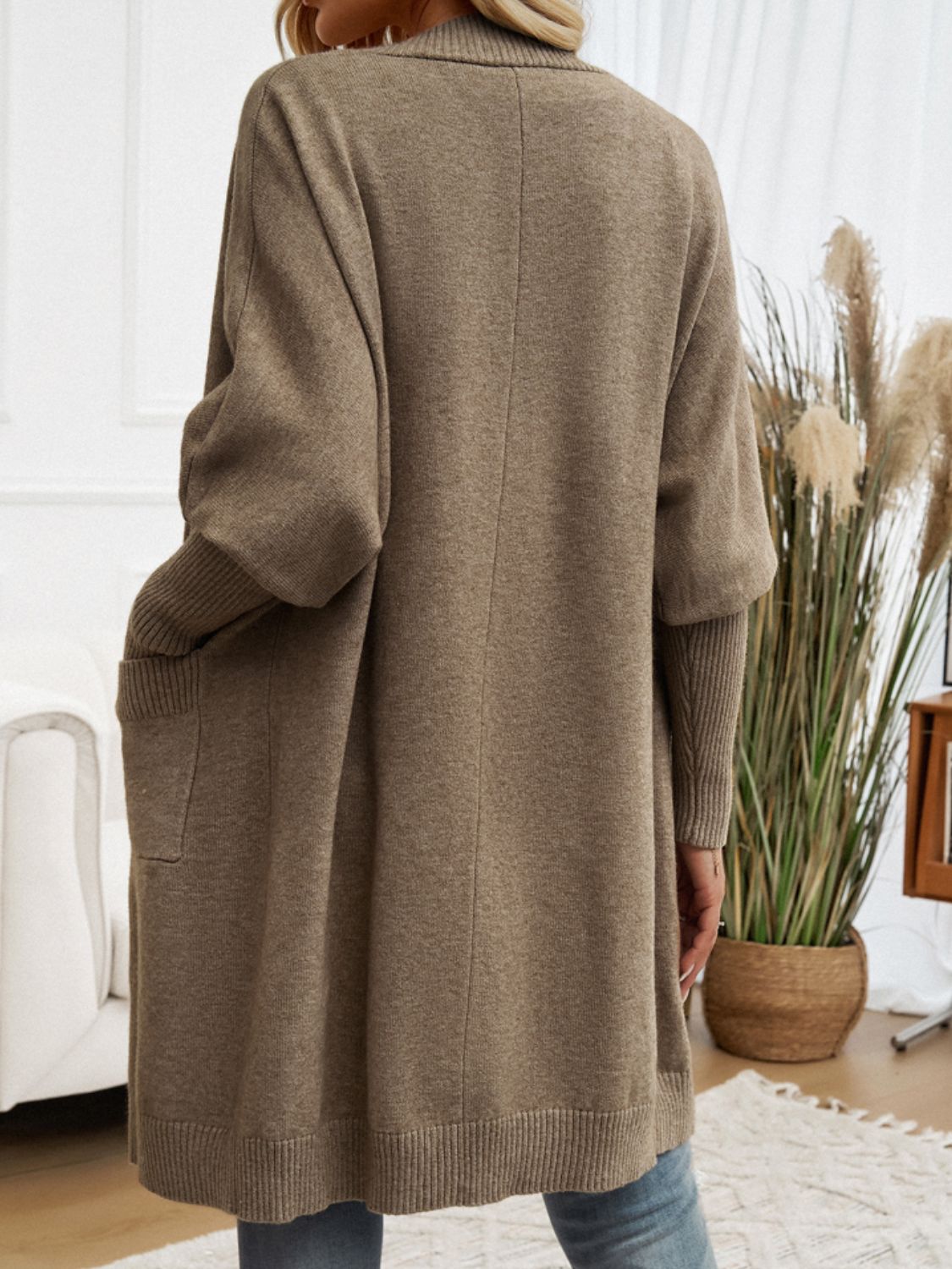 Devine Open Front Long Sleeve Cardigan-Angel Casuals