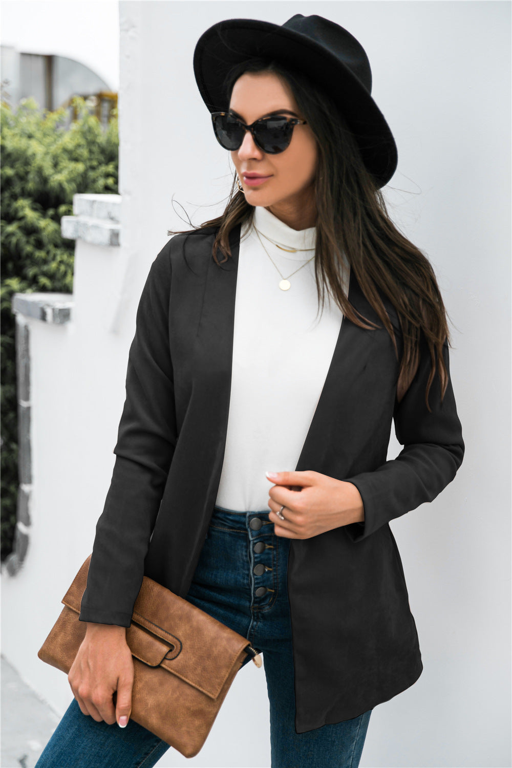 Three-Quarter Sleeve Blazer-Angel Casuals