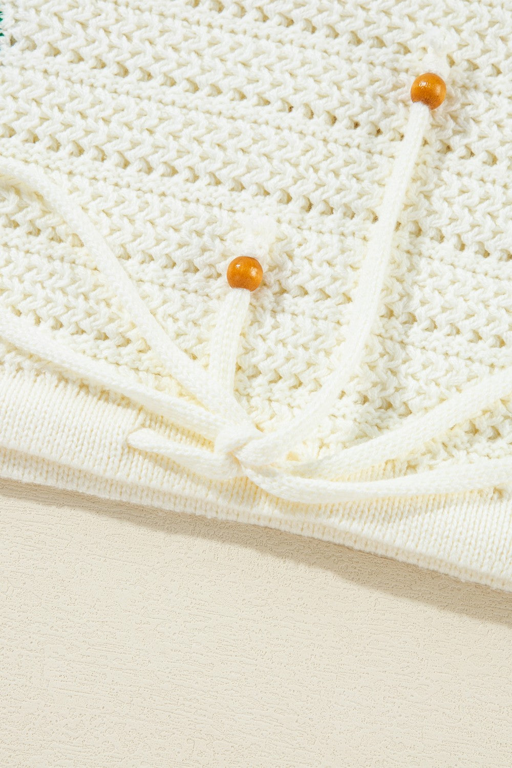 Flower Round Neck Long Sleeve Sweater-Angel Casuals