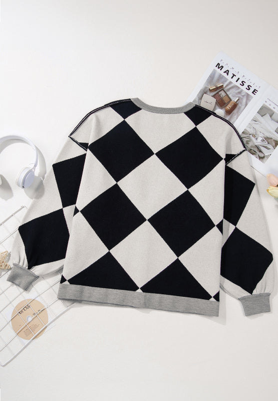 Color Block Button Down Long Sleeve Cardigan-Angel Casuals